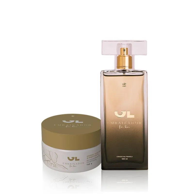 Perfume For Her 100 ml + Creme Acetinado Hidratante 150g