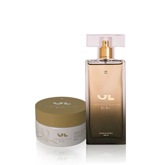 Perfume For Her 100 ml + Creme Acetinado Hidratante 150g