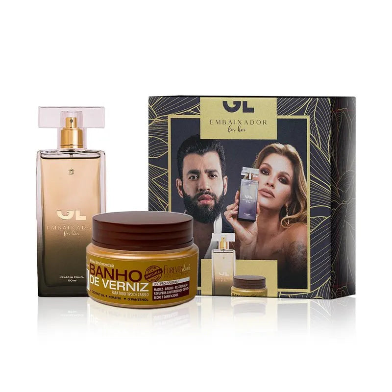 Kit Perfume For Her 100ml + Máscara Capilar 40g