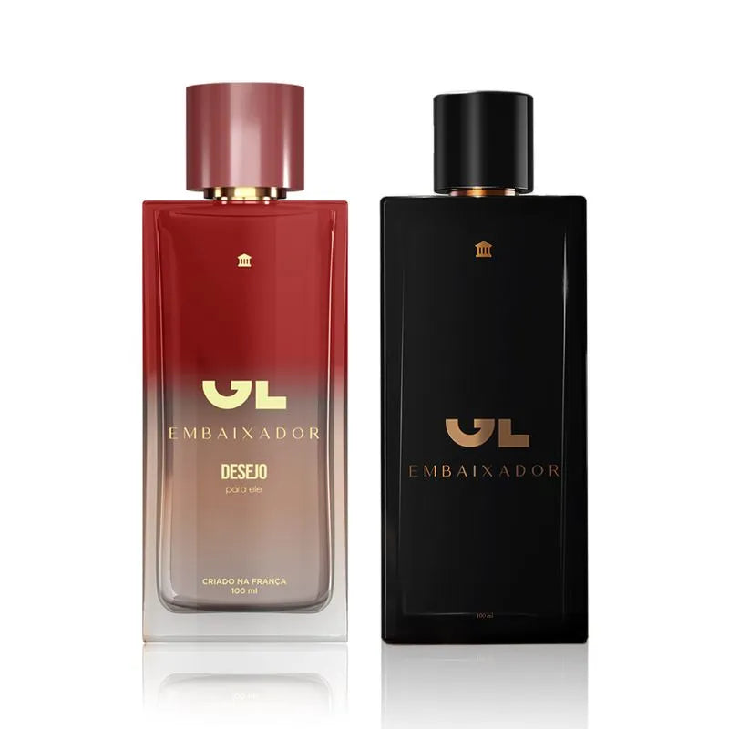 Perfume Desejo para Ele 100ml + Perfume GL Embaixador 100ml