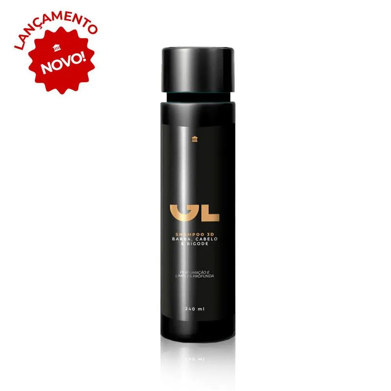 Shampoo 3 em 1 - Barba, Cabelo e Bigode 200 ml - Clube GL 240 ml