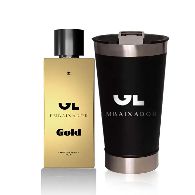 Perfume Gold GL Embaixador 100ml + Copo Personalizado